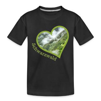 black forest - Kids' Premium Organic T-Shirt - black - Front