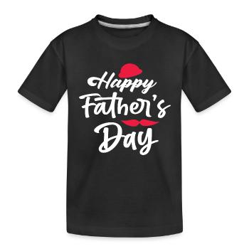Fête des Pères - T-shirt bio Premium Enfant - noir - Devant