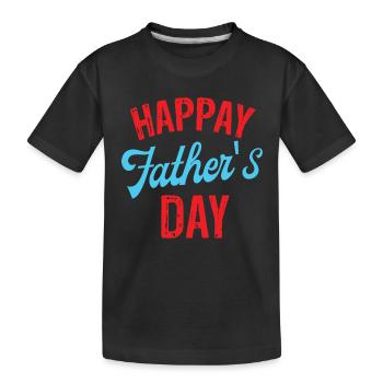 Fête des Pères - T-shirt bio Premium Enfant - noir - Devant