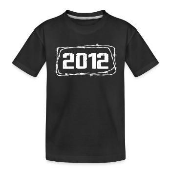 Vintage Fabriqué En 2012 - Anniversaire 12 ans - T-shirt bio Premium Enfant - noir - Devant