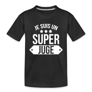 Juge / Justice / Loi / Tribunal / Magistrat - T-shirt bio Premium Enfant - noir - Devant