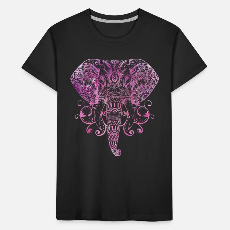 MANDALA ELEPHANT GANESHA BUDDHISM Kids' Premium Organic T-Shirt