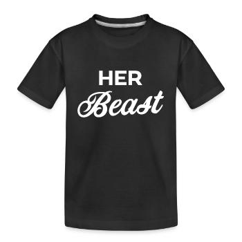 Her Beast - Kids' Premium Organic T-Shirt - black - Front