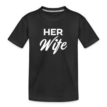 Sa femme - T-shirt bio Premium Enfant - noir - Devant