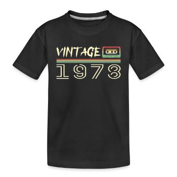 1978 Original 1978 Retro 1978 Geburtstagsgeschenk - Kinder Premium Bio T-Shirt - Schwarz - Vorne