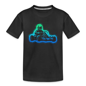 Kart Racing Karts Motorsport Boys Kids Go-Kart - Kids' Premium Organic T-Shirt - black - Front
