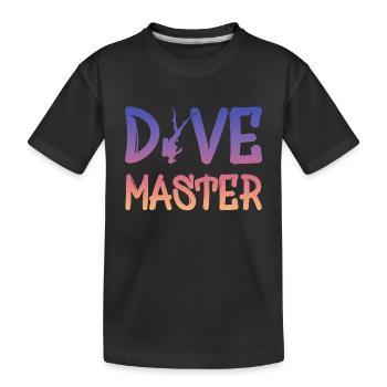 Dive Master - Kinder Premium Bio T-Shirt - Schwarz - Vorne