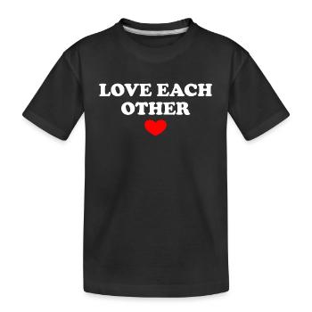 Aimez-vous les uns les autres - T-shirt bio Premium Enfant - noir - Devant
