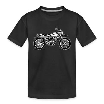 Motocross Enduro moto 01_schwarz blanc - T-shirt bio Premium Enfant - noir - Devant