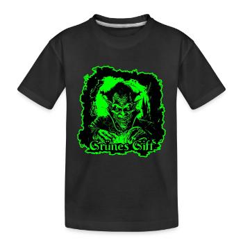 grünes Gift - Kinder Premium Bio T-Shirt - Schwarz - Vorne