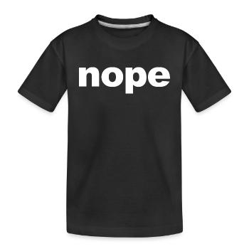 Non, des dictons drôles - T-shirt bio Premium Enfant - noir - Devant