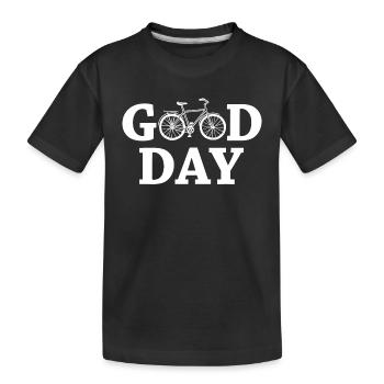 Good Day Bike - Kids' Premium Organic T-Shirt - black - Front