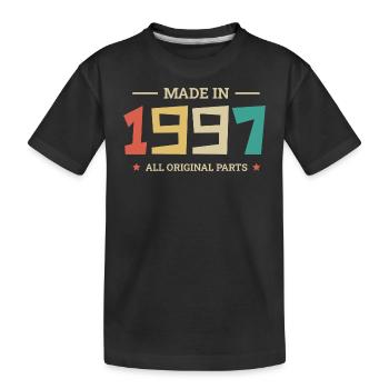 Legendär seit 1997 Original 1997 - Kinder Premium Bio T-Shirt - Schwarz - Vorne