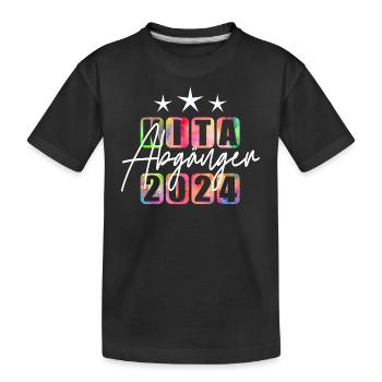 Kita Abgänger 2024 - Kinder Premium Bio T-Shirt - Schwarz - Vorne