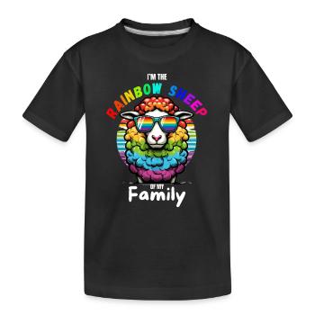 LGBTQ Sheep Pride Month Gay Parade CSD Drôle - T-shirt bio Premium Enfant - noir - Devant