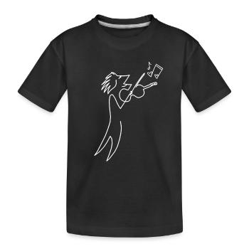 Musique Violon Violon Violon Partition Mélodie Violoniste Musiciens - T-shirt bio Premium Enfant - noir - Devant