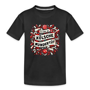 Karneval Köln Kölsch Rut Wiess Kölner Kölnerin Fun - T-shirt bio Premium Enfant - noir - Devant