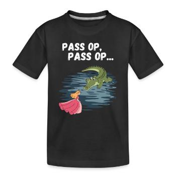 Carnival Cologne Alaaf Crocodile Princess Funny - Kids' Premium Organic T-Shirt - black - Front