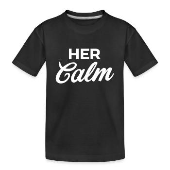 Son calme - T-shirt bio Premium Enfant - noir - Devant