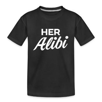 Son alibi - T-shirt bio Premium Enfant - noir - Devant