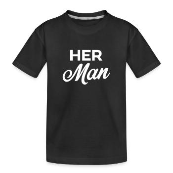 Son homme - T-shirt bio Premium Enfant - noir - Devant