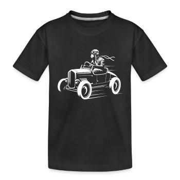 Fast-paced primacy - Kids' Premium Organic T-Shirt - black - Front