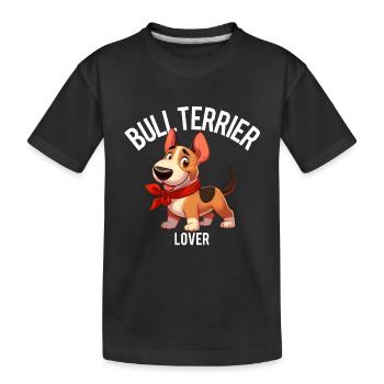 Bullterrier Liebhaber - Kinder Premium Bio T-Shirt - Schwarz - Vorne