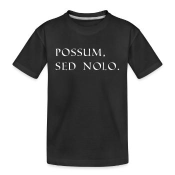 ich könnte aber ich mag nicht latein weiss - Kinder Premium Bio T-Shirt - Schwarz - Vorne
