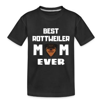 Rottie Mama Dogs Cadeau de fête des mères Rottweiler - T-shirt bio Premium Enfant - noir - Devant