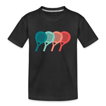 Padel Tennis Padel Player Vintage Padel - T-shirt bio Premium Enfant - noir - Devant