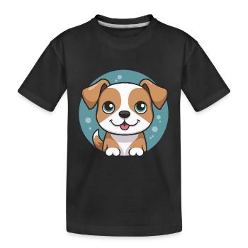 My Best Friend – Cute Dog for Little Animal Friend - Kids' Premium Organic T-Shirt - black - Front