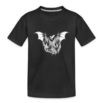 Konzert der Nachtflügler - Kinder Premium Bio T-Shirt - Schwarz - Vorne
