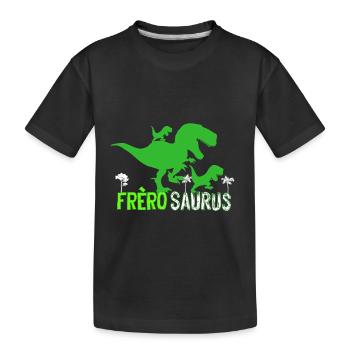 Freère Humour Dinosaure Annonce Naissance - T-shirt bio Premium Enfant - noir - Devant