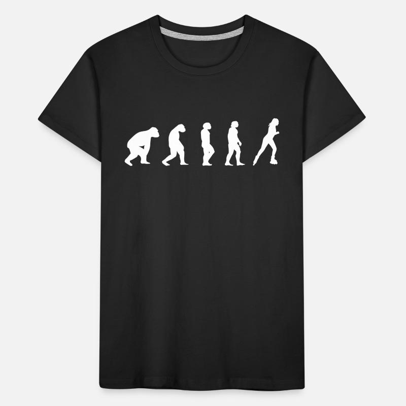 Skater Inline Skate Roller Skate Evolution Gift Kids' Premium Organic T-Shirt