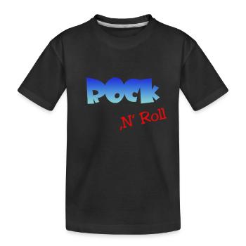Rock n Roll, Rocker, Rock and Roll - Kinder Premium Bio T-Shirt - Schwarz - Vorne
