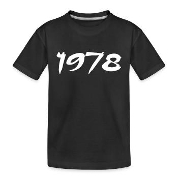 1978 47th Anniversary Gift 1978 Retro 1978 - Kids' Premium Organic T-Shirt - black - Front