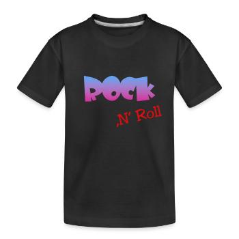 Rock n Roll - Kinder Premium Bio T-Shirt - Schwarz - Vorne