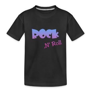 Rock n Roll - Kinder Premium Bio T-Shirt - Schwarz - Vorne