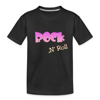 Rock n Roll - Kinder Premium Bio T-Shirt - Schwarz - Vorne
