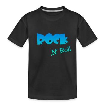 Rock n Roll - Kinder Premium Bio T-Shirt - Schwarz - Vorne