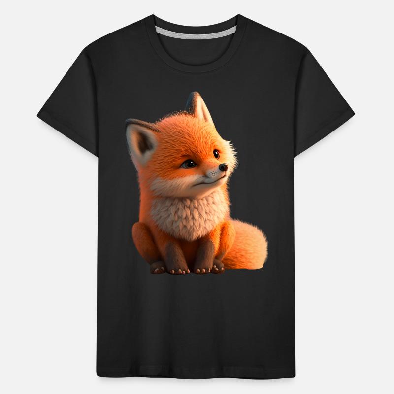 Fuchs sitzend Kinder Premium Bio T-Shirt