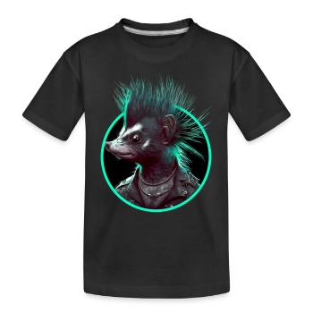Mouffette punk - T-shirt bio Premium Enfant - noir - Devant