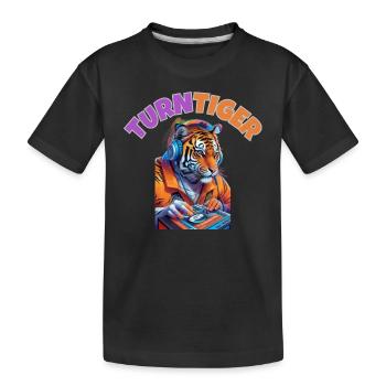 TURNTIGER - T-shirt bio Premium Enfant - noir - Devant