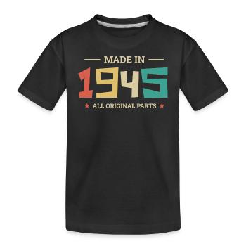 Legendär seit 1945 Original 1945 - Kinder Premium Bio T-Shirt - Schwarz - Vorne
