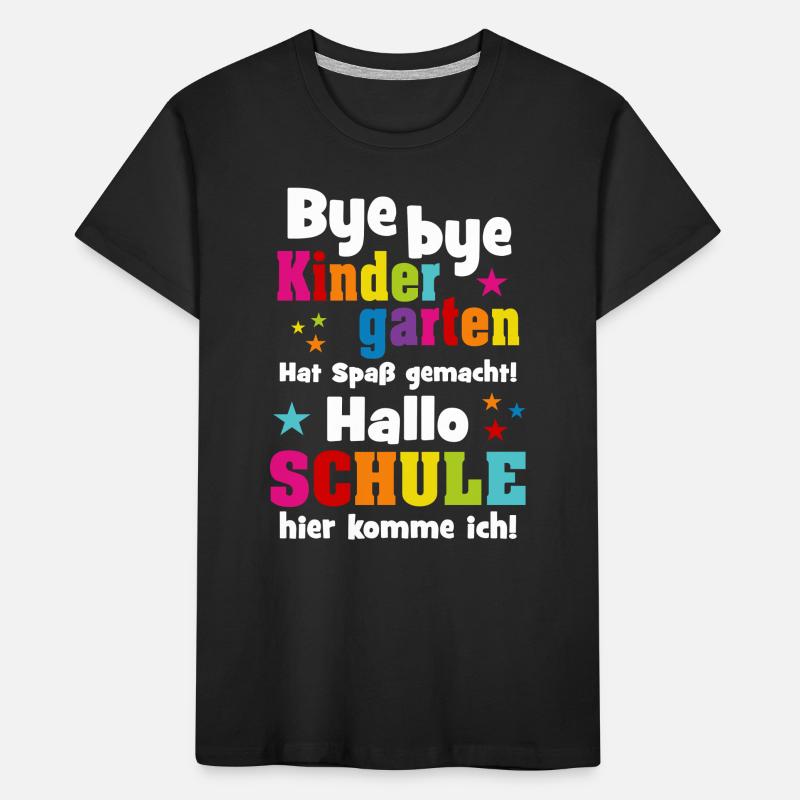 Kindergarten Einschulung Schulkind Schule Geschenk Kinder Premium Bio T-Shirt