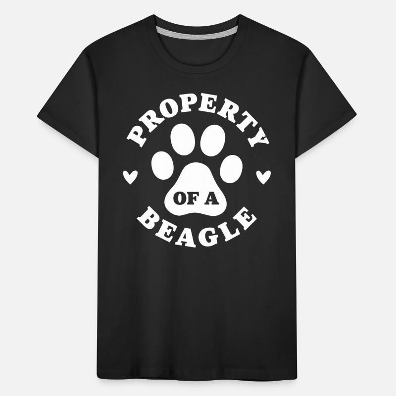 Eigentum eines Beagle Kinder Premium Bio T-Shirt