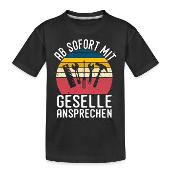 Automotive Mechatronics Technician Journeyman Gift - Kids' Premium Organic T-Shirt - black - Front