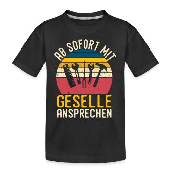 Automotive Mechatronics Technician Journeyman Gift - Kids' Premium Organic T-Shirt - black - Front