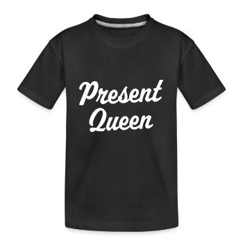 Reine actuelle - T-shirt bio Premium Enfant - noir - Devant