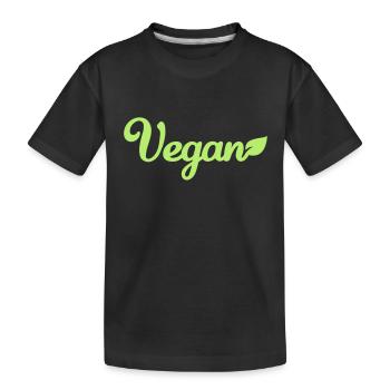 Vegan - T-shirt bio Premium Enfant - noir - Devant